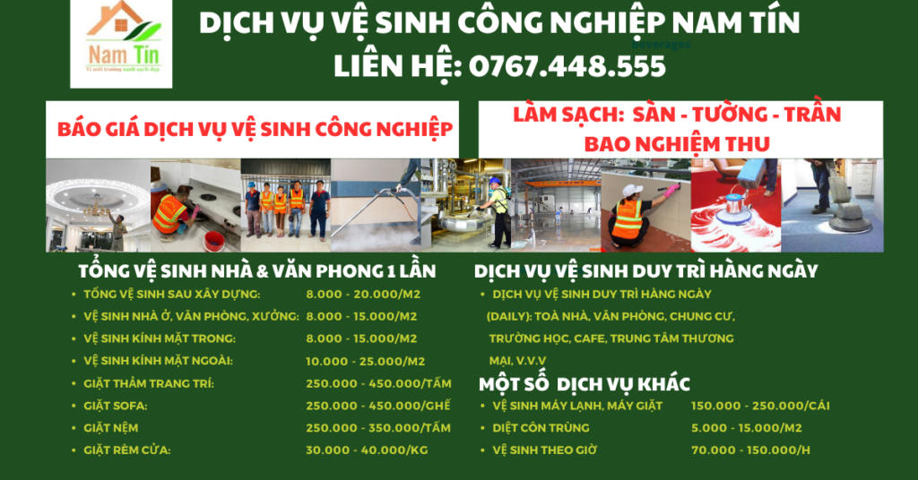 Vệ sinh công nghiệp Nam Tín