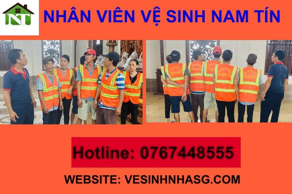 Nhân viên vệ sinh Nam Tín