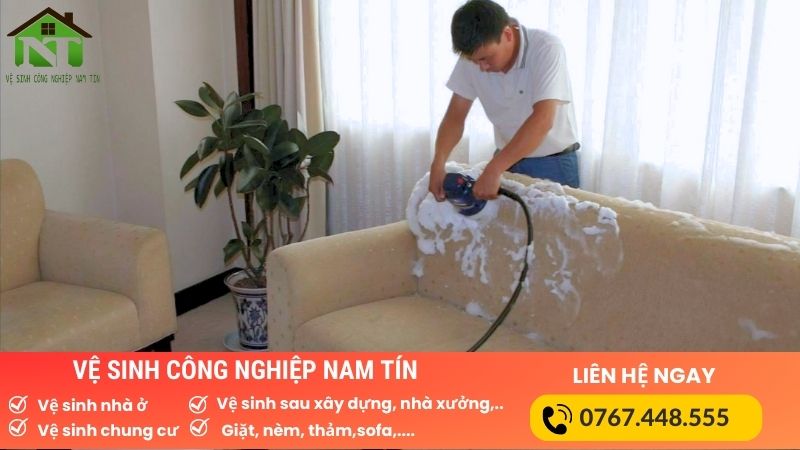 Quy trình vệ sinh giặt ghế sofa tại nhà Nam Tín