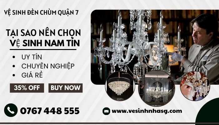 Vệ sinh đèn chùm quận 7