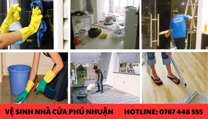 Dịch vụ vệ sinh nhà cửa Quận Phú Nhuận