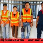 Nhân viên công ty vệ sinh Nam Tín