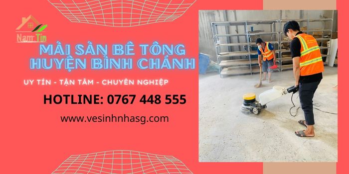 Mài sàn bê tông huyện Bình Chánh